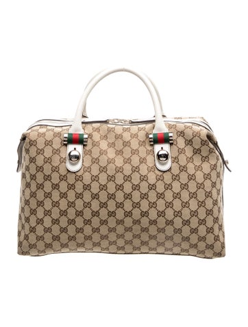 GG Canvas Top Handle Bag