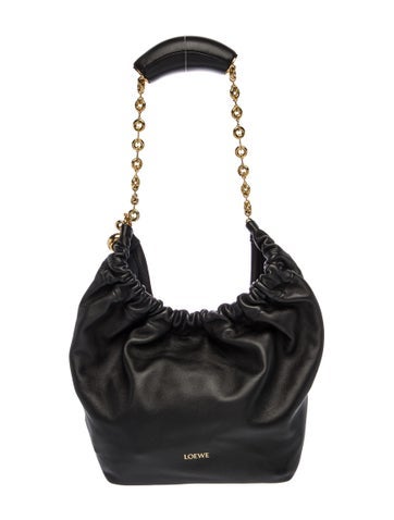 Leather squeeze bag Small 2023