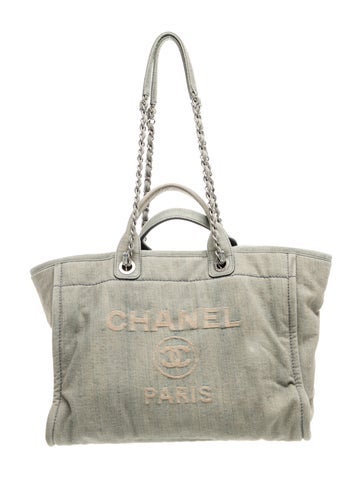 Denim Medium Deauville Shopping Bag