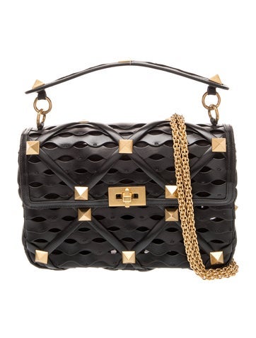 Roman Stud Top Handle Bag Medium