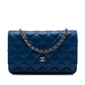 CC Quilted Lambskin Wallet On Chain