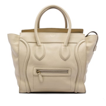 Mini Drummed Calfskin Luggage Tote