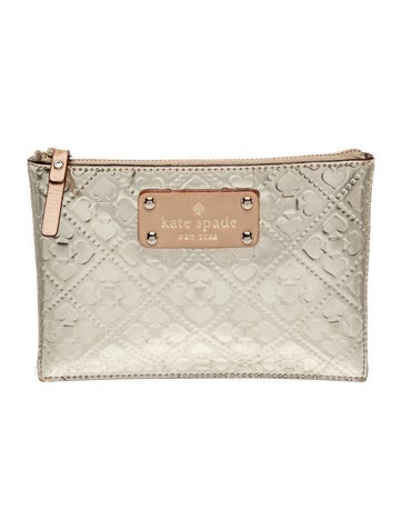Embossed Leather Clutch