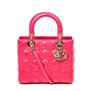 Leather Medium Lady Dior Zip