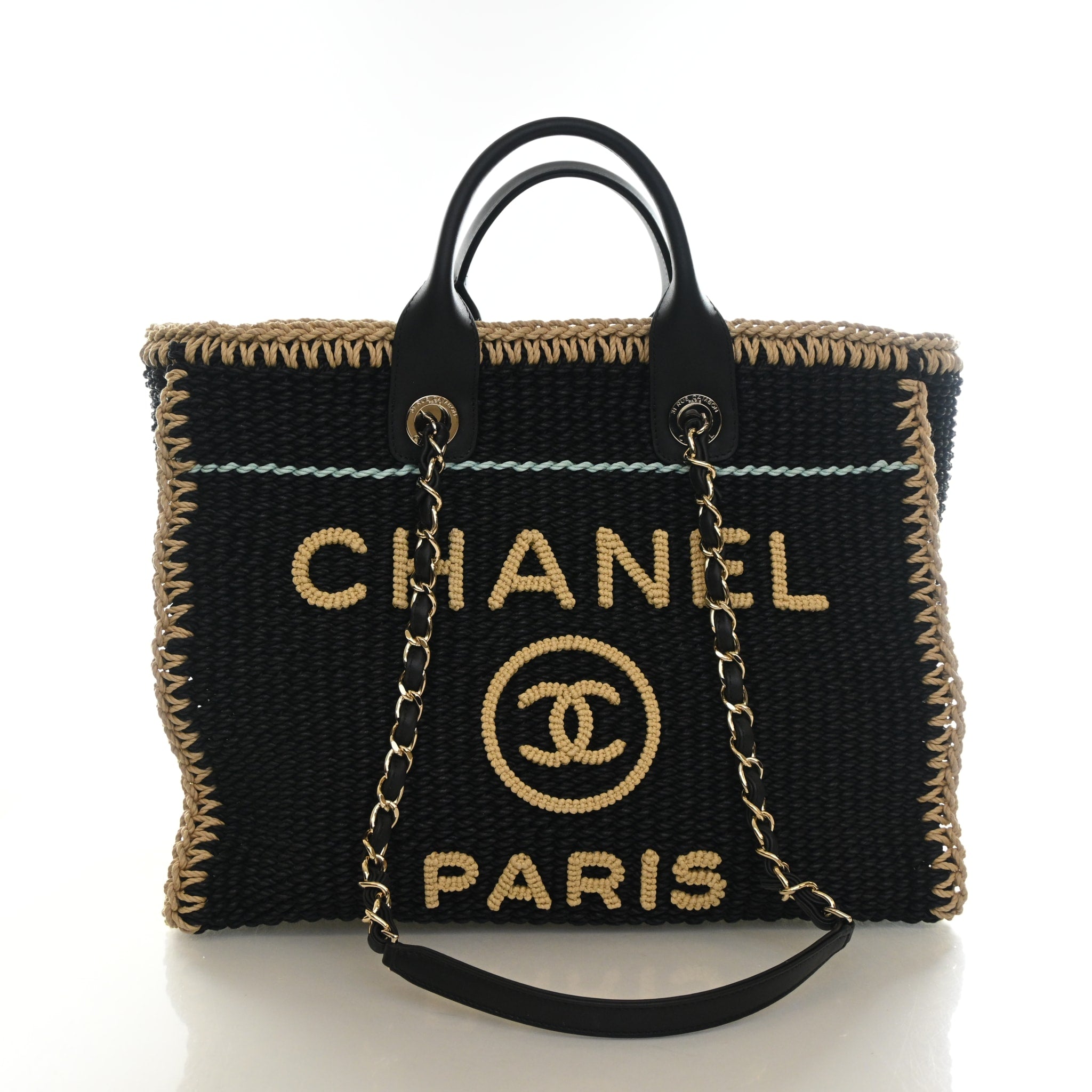 Chanel Medium Crochet Deauville Tote