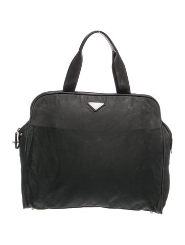 Tessuto Nylon Top Handle Bag