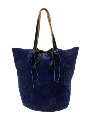 Suede Shopping Tote