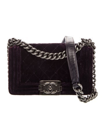 Small Velvet Boy Bag