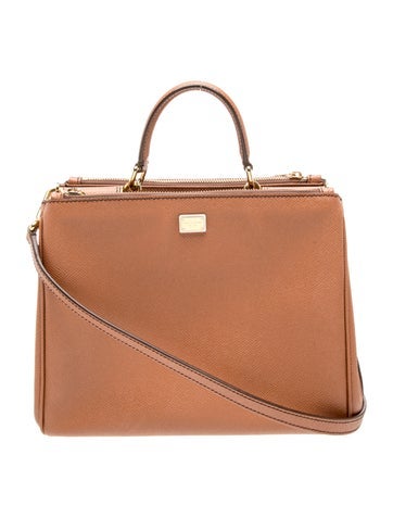 Leather Top Handle Bag