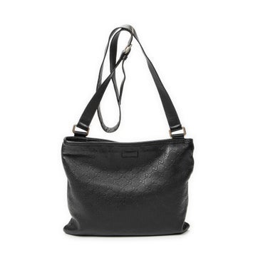 Leather Large Square Zip Messenger