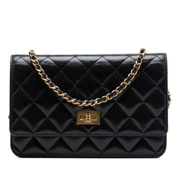 Quilted Aged Calfskin Reissue 2.55 Wallet on Chain