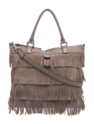 Suede Top Handle Bag