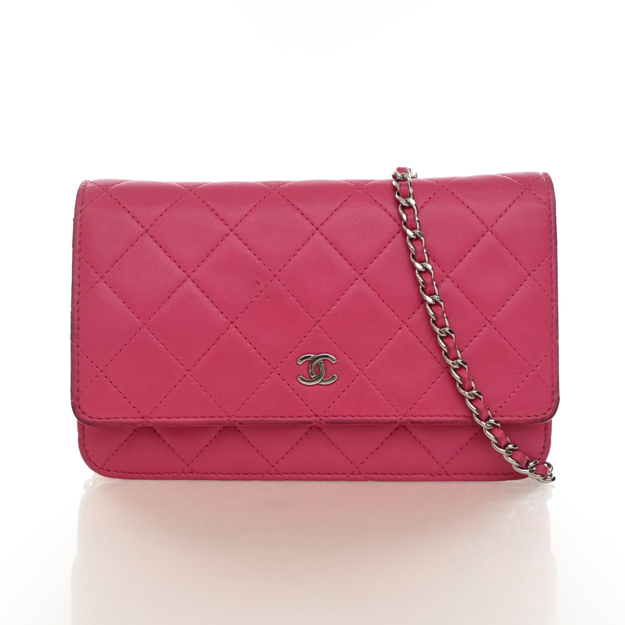 Chanel Lambskin Classic Wallet On Chain (WOC)
