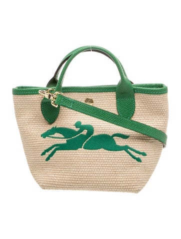Raffia Top Handle Bag