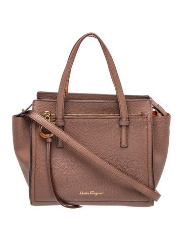 Leather Top Handle Bag Medium