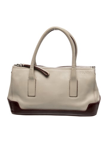 Enameled Metal Triangle Top Handle Bag