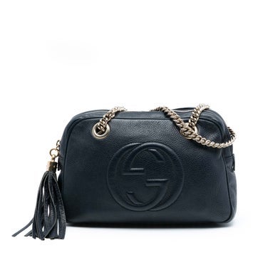 Leather Soho Chain Zip Shoulder Bag