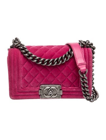 Small Velvet Boy Bag