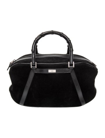 Bamboo Top Handle Bag Vintage
