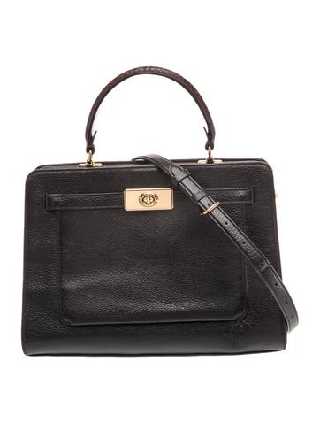 Leather Top Handle Bag