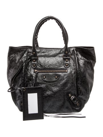 Leather Top Handle Bag