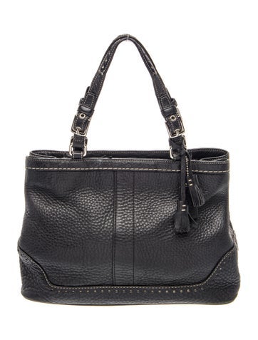 Leather Top Handle Bag
