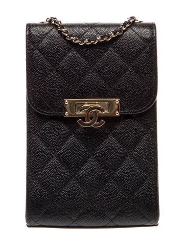 Golden Class Phone Holder Crossbody Bag
