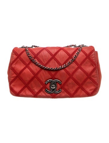 Small Diamond Stitch Flap Bag