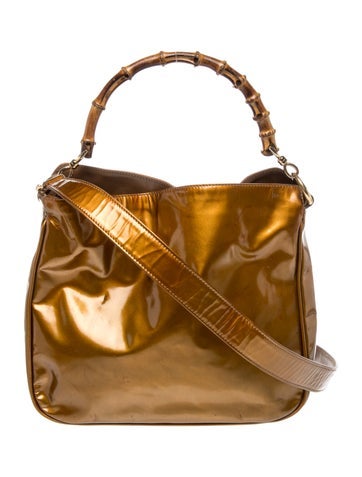 Bamboo Top Handle Bag Vintage