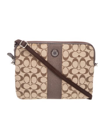 Canvas Signature Canvas Crossbody Bag Small