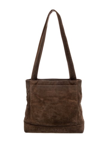 Suede Logo Tote
