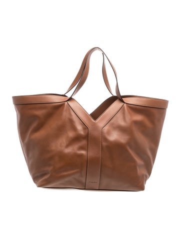 Leather Y Tote Large 2024