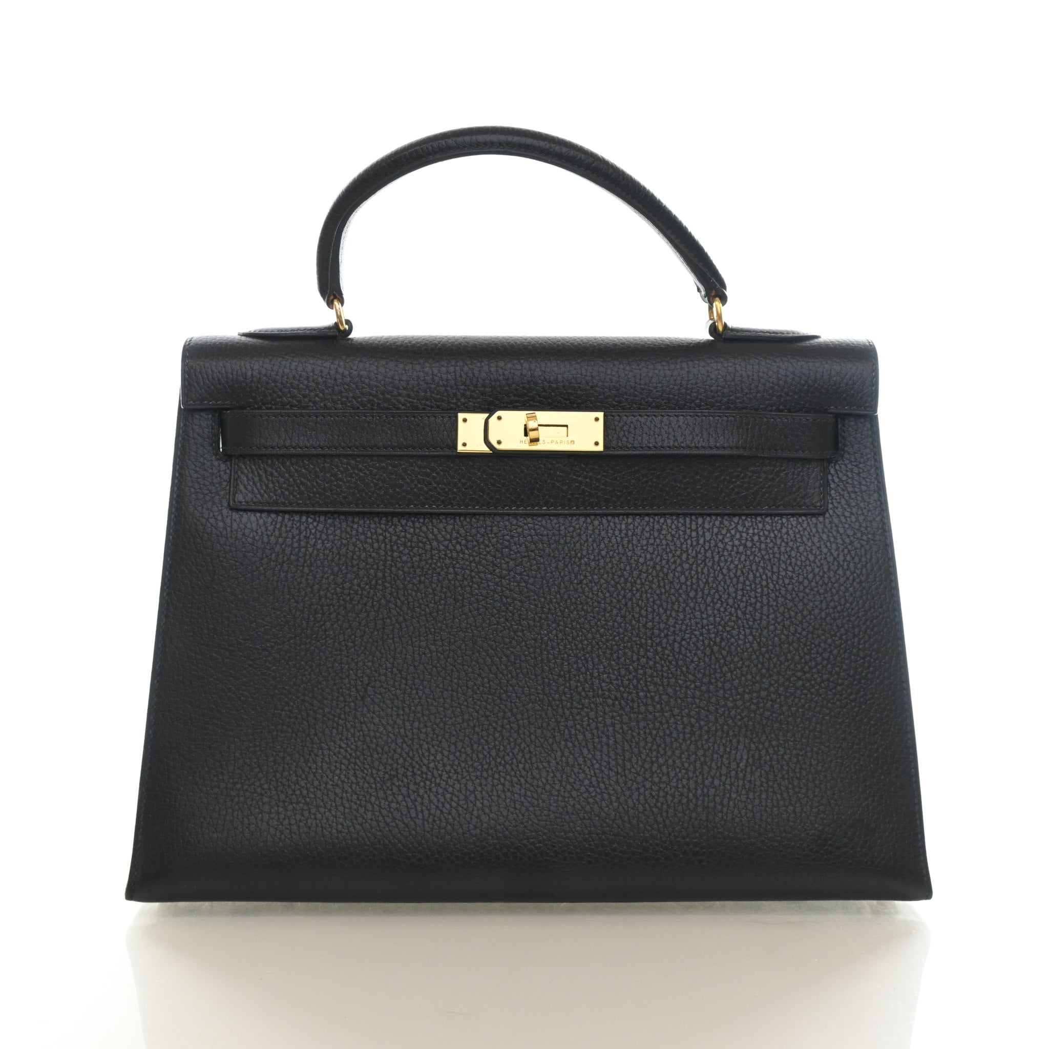 Hermes Vintage Noir Ardennes Sellier Kelly 32