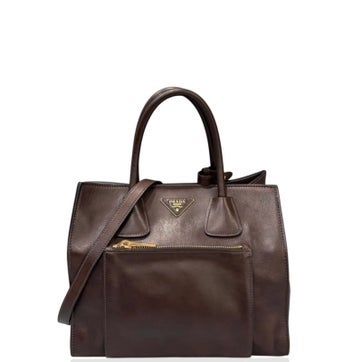 Vitello Leather Two-Way Bag