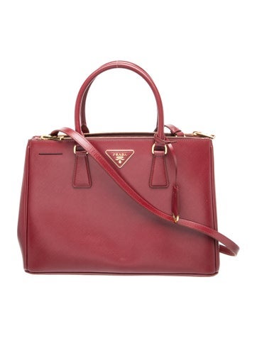 Saffiano Leather Galleria Double Zip Large