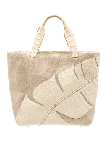 Crocodile Top Handle Bag