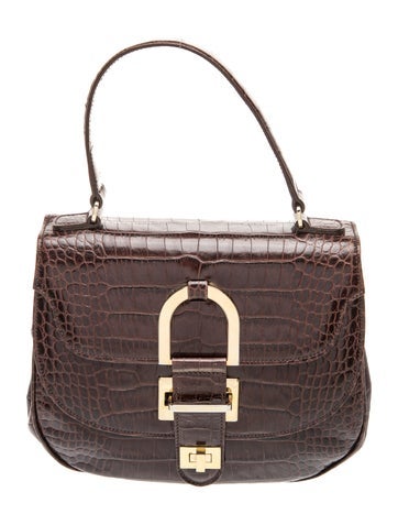 Alligator Top Handle Bag
