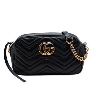 Small GG Marmont Matelasse Calfskin Crossbody