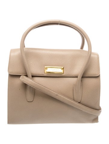 Leather Top Handle Bag