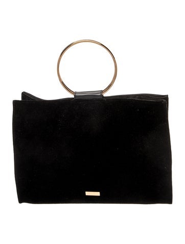 Velvet Top Handle Bag