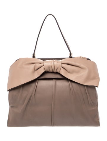 Leather Aphrodite Bow Satchel Large