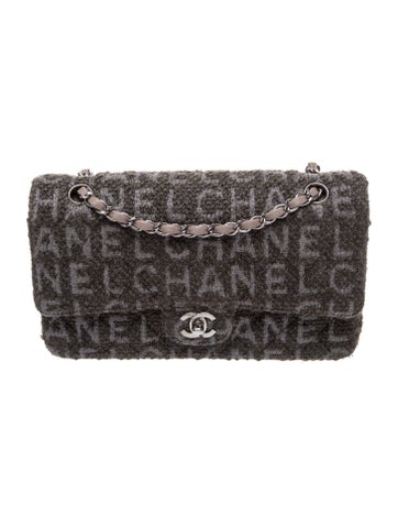 Classic Medium Tweed Double Flap Bag
