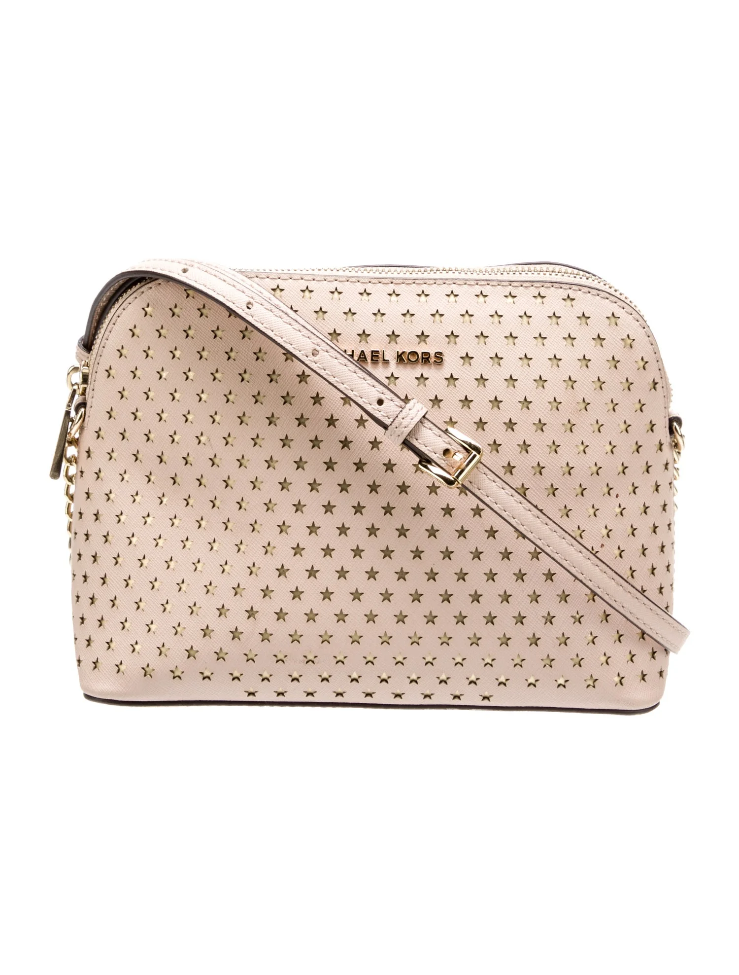 Michael Kors Saffiano Leather Chain Linked Shoulder Bag