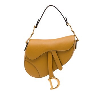 Mini Grained Calfskin Saddle Bag