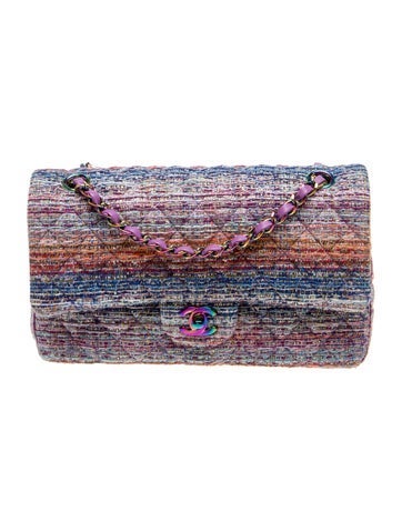 Chanel Medium Tweed Double Flap Bag