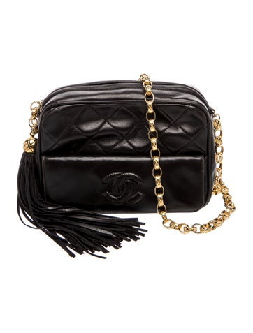 Quilted Tassel Camera Bag