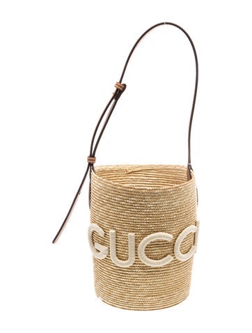 Raffia Bucket Bag