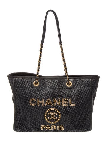 Raffia Small Deauville Tote