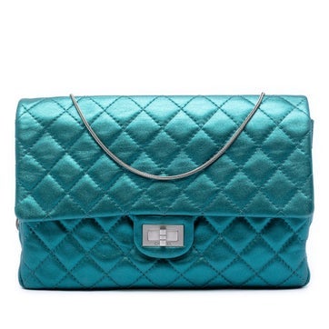 Quilted Metallic Calfskin Reissue 2.55 Flap