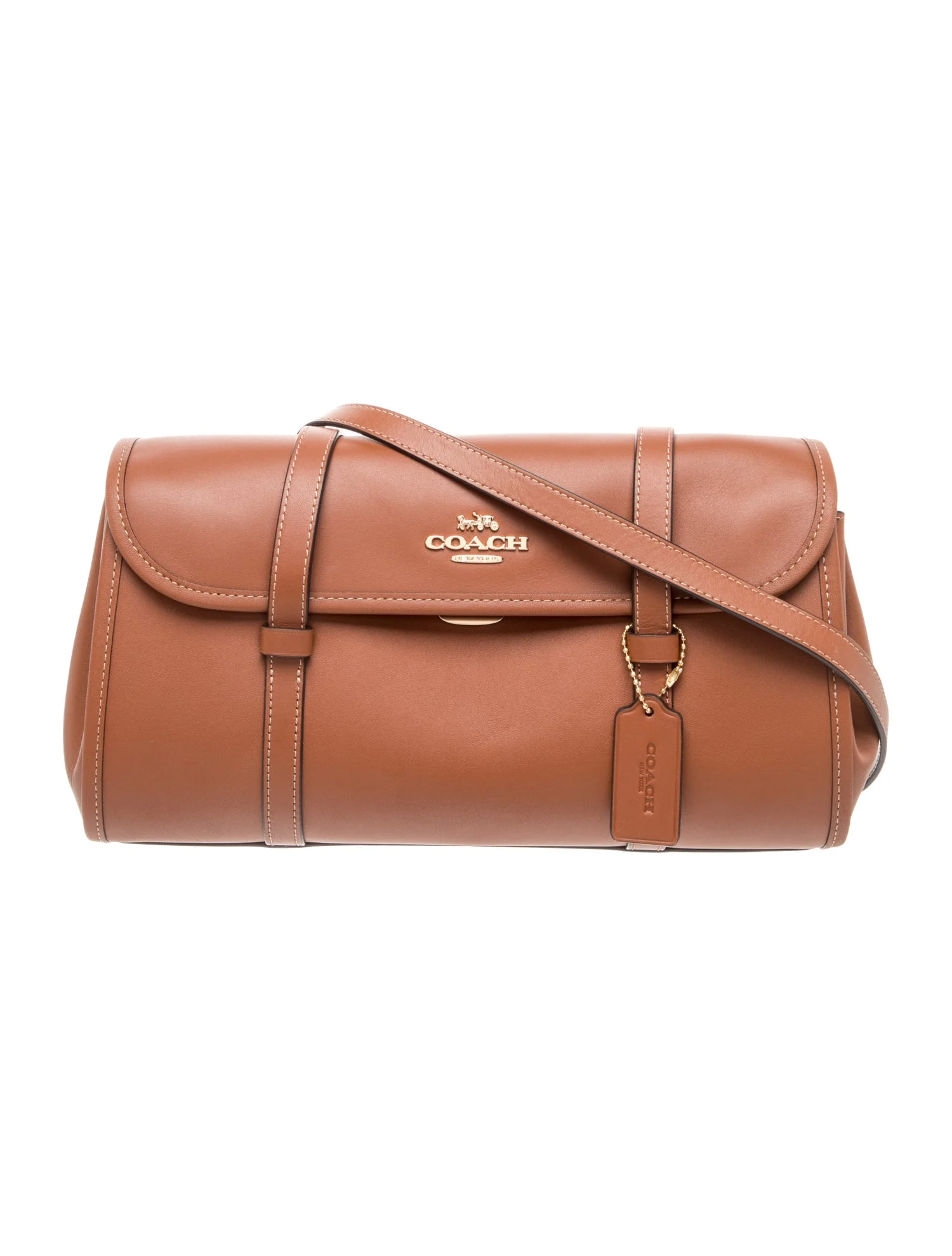 Coach Leather Bridget Flap Shoulder Bag